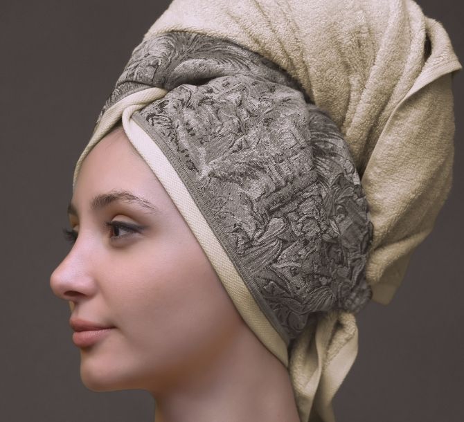 Goblen Mink Head Towel