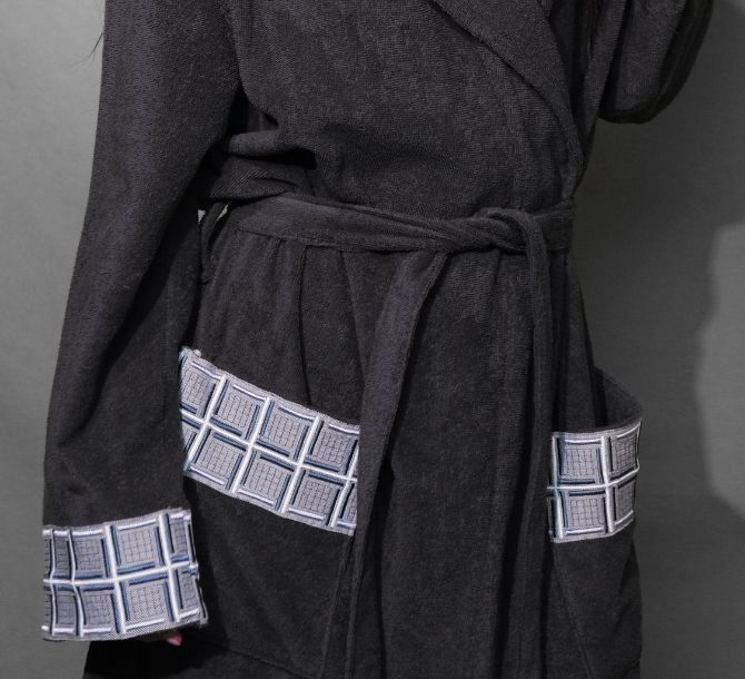 Tilsim Anthracite Bathrobe