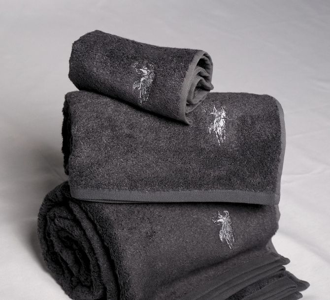 Tomris Anthracite Towel Set