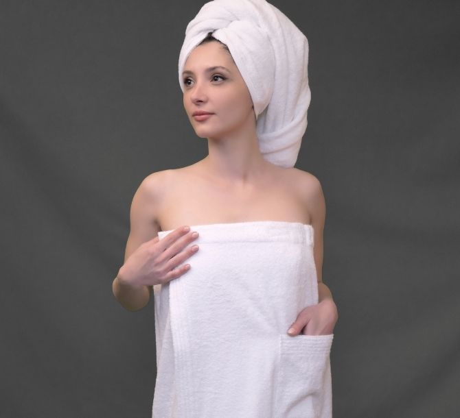 Tomris White Towel Set